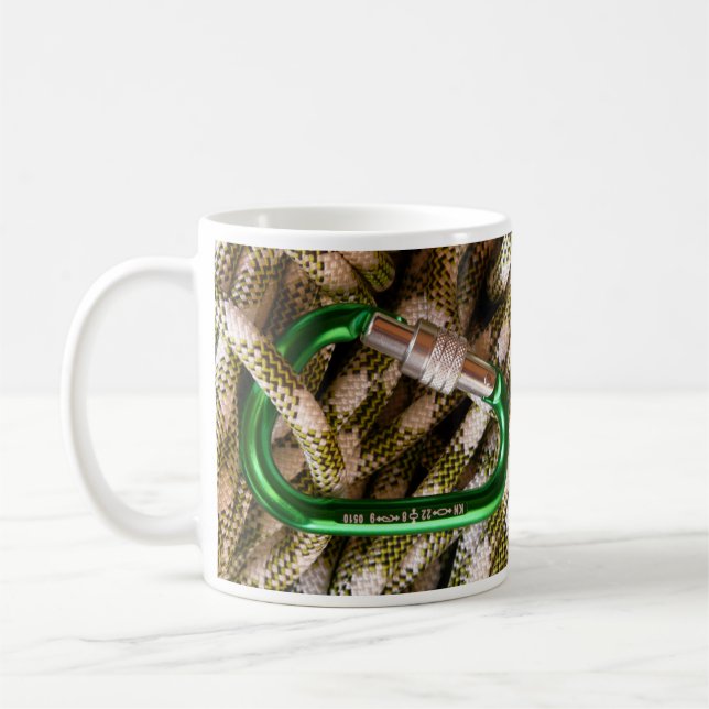 Tasse Carabiner und Klettersteig (Links)