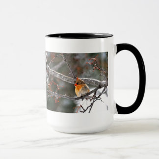 Tasse - cardinal dans la neige