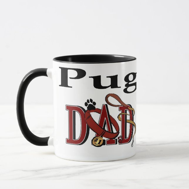 Tasse Carlin Papa Cadeaux (Gauche)