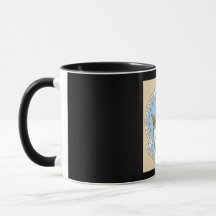 Tasse carmélite avec l'arrière - plan noir