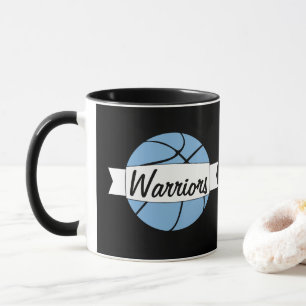 Tasse Carolina Blue Basketball Custom Nom de l'équipe En