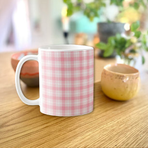 Tasse carreaux rose