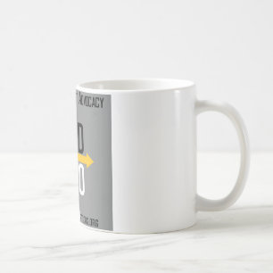 Tasse carrée de logo d'options divergentes