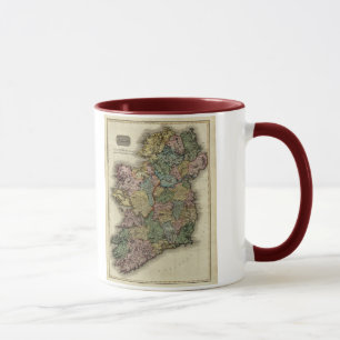 Tasse Carte 1813 de l'Irlande par John Pinkerton
