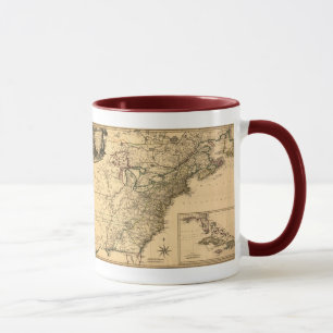 Tasse Carte américaine de colonies du cru 1777 par