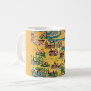 Tasse Carte de la Vallée de la Seine en France