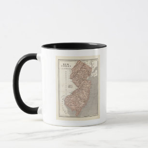 Tasse Carte de l'Atlas du New Jersey