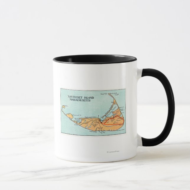 Tasse Carte de l'île (Droite)