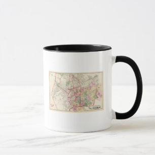 Tasse Carte de l'île Johnston Rhode