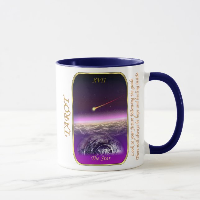 Tasse Carte de tarot - l'étoile (Droite)