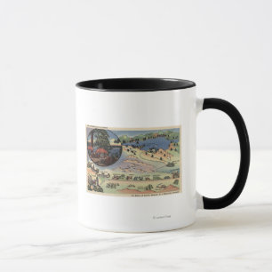 Tasse Carte détaillée de LA au lac