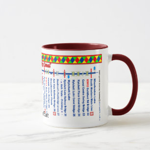 Tasse Carte d'itinéraire de canal de Basingstoke (2 de