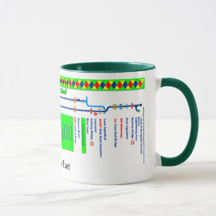 Tasse Carte d'itinéraire de canal de Lancaster