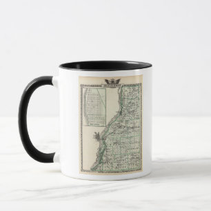 Tasse Carte du comté de Henderson et d'Oquawka