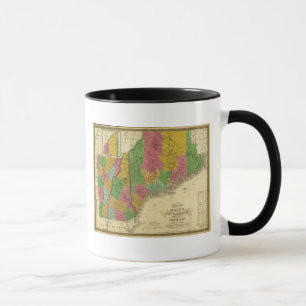 Tasse Carte du Maine, du New Hampshire et du Vermont