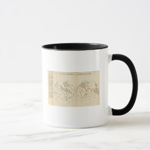 Tasse Carte du monde en 4 parties