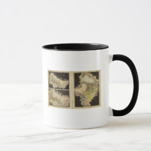 Tasse carte gravée du monde