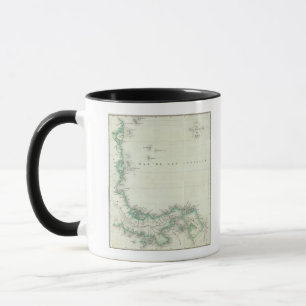 Tasse Carte gravée du Panama