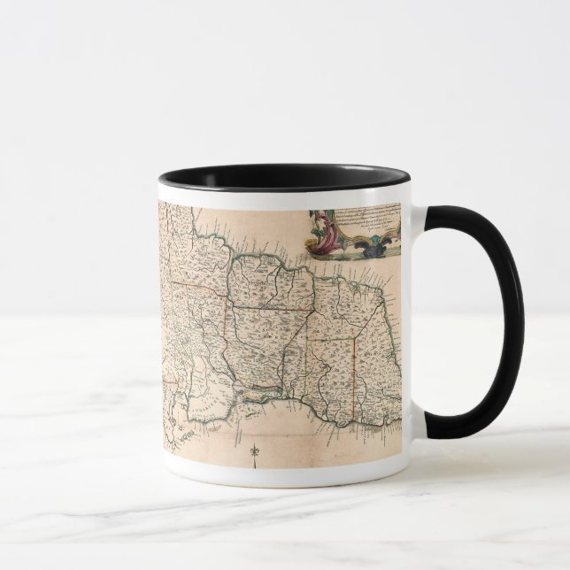 Tasse CARTE : La JAMAÏQUE, 1755 2 (Droite)