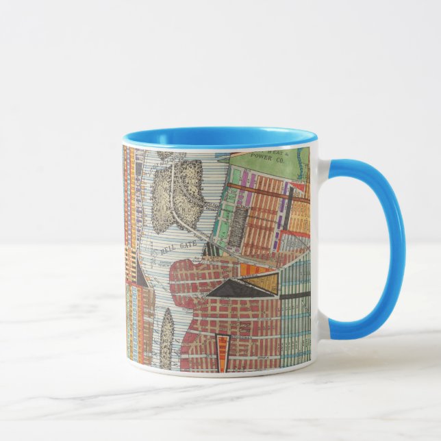 Tasse Carte moderne de New York III (Droite)