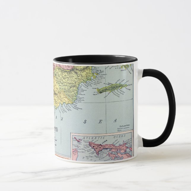 TASSE CARTE : PORTO RICO, 1900 (Droite)