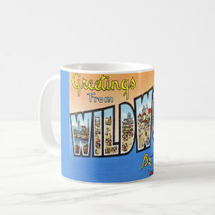 Tasse carte postale ancienne de Wildwood NJ
