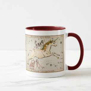 Tasse Carte vintage de constellation d'étoile de licorn