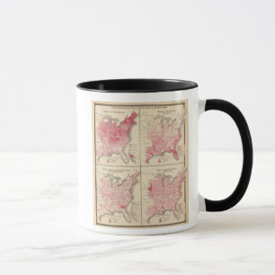 Tasse Cartes de la vitalité des États-Unis