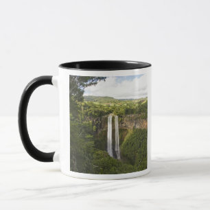Tasse Cascade de Chamarel-la plus élevée de Maurice, plu