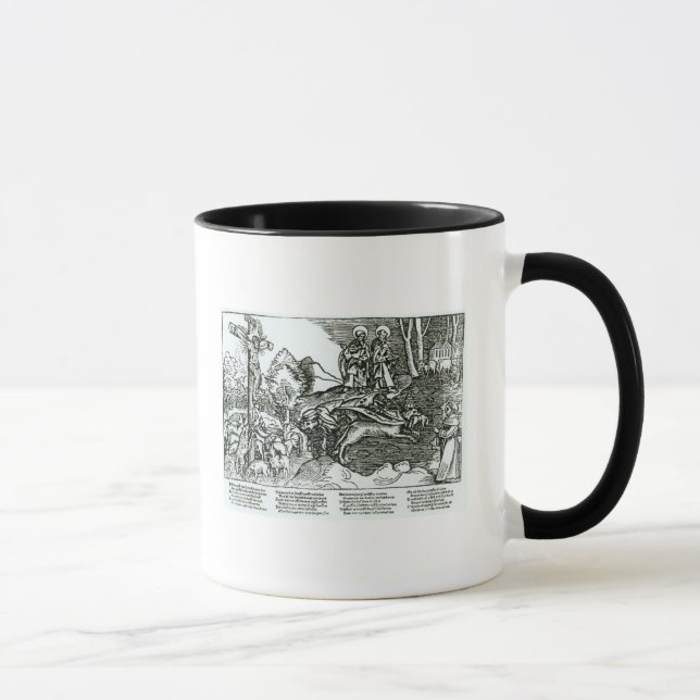 Tasse Catholicisme romain et Lutheranism contrastés (Droite)