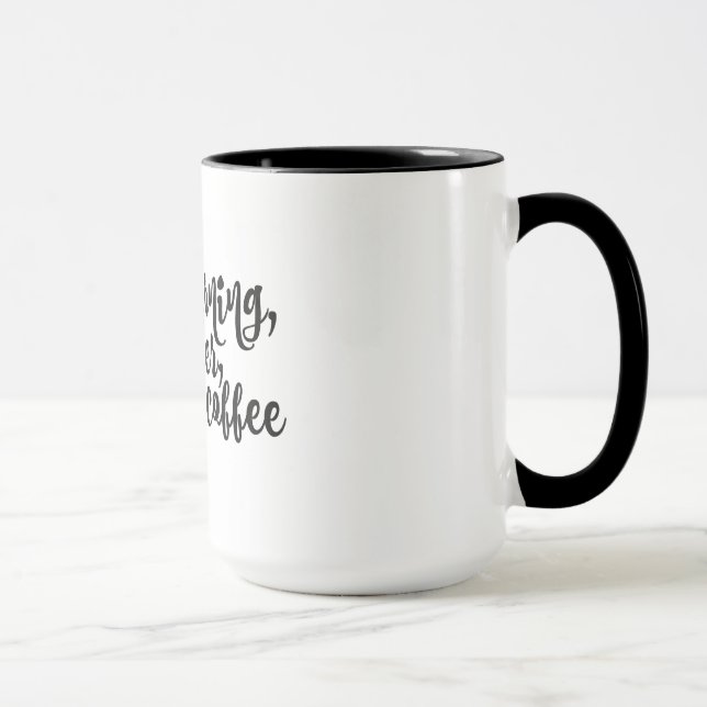 Tasse Ce Matin, Avec Elle, Avoir Du Café (Droite)