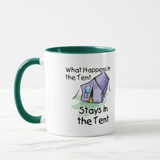 Tasse Ce qui se passe à la tente (Gauche)