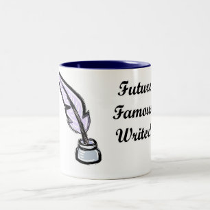 Tasse célèbre d'auteur d'avenir