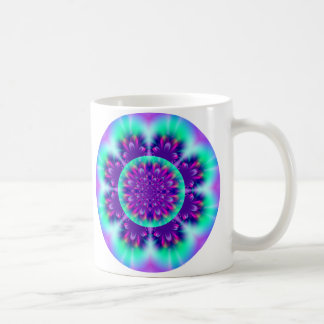 Tasse céleste de mandala de fleur