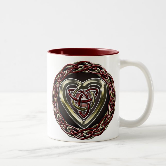 Tasse celtique de coeur (Droit)