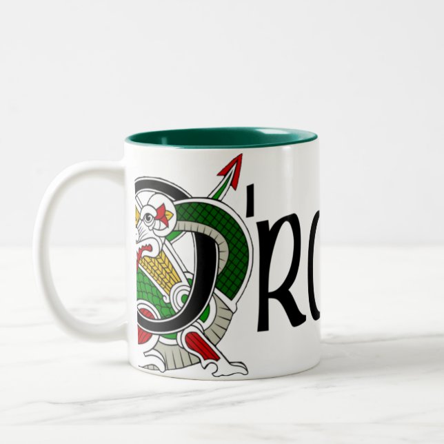 Tasse celtique de dragon d'O'Rourke (Gauche)