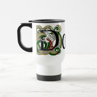 Tasse celtique de voyage de dragon de Dowd
