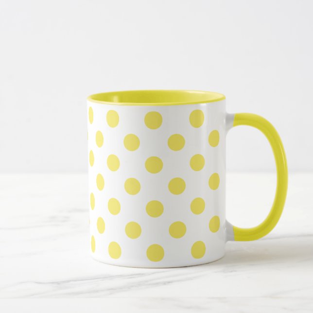 Tasse Cercles jaunes de pois de maïs (Droite)