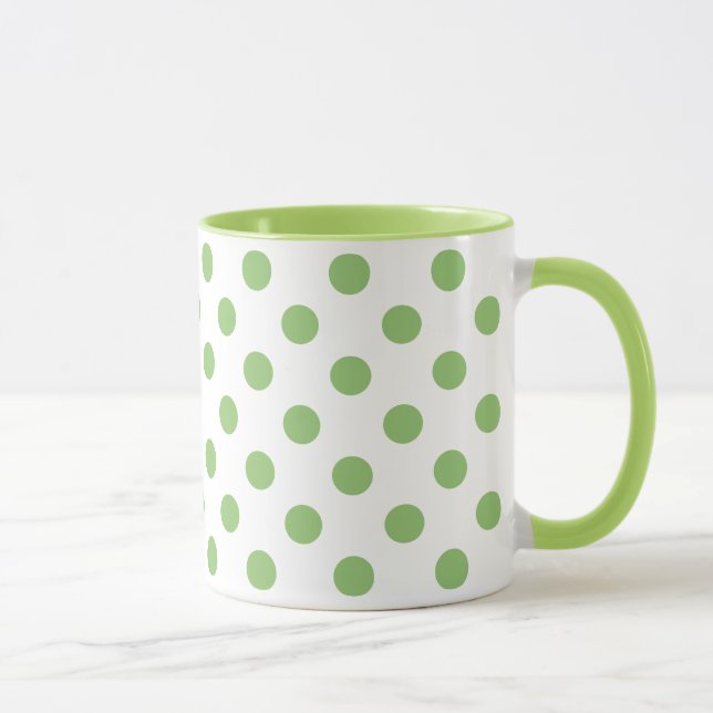 Tasse Cercles Pois Pistachio Green (Droite)