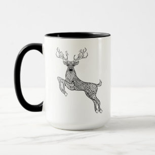 Tasse Cerfs communs à cornes magiques avec le