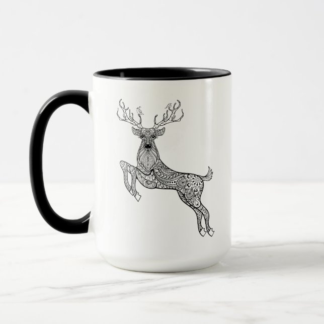 Tasse Cerfs communs à cornes magiques avec le (Gauche)