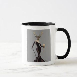 Tasse Cerfs communs de charme dans le noir 2
