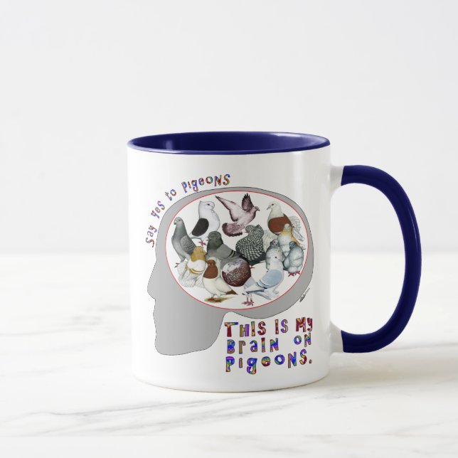 Tasse Cerveau Sur Les Pigeons (Droite)