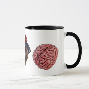 Tasse Cerveaux de coeur d'oeil