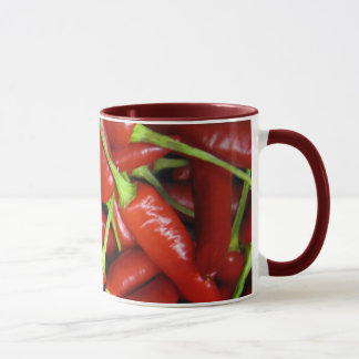 Tasse Chaîne de cadeau de poivrons de piments rouges