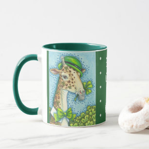 TASSE CHALEUREUX GIRAFFE IRLANDAIS, ST. PATRICK'S DAY MU
