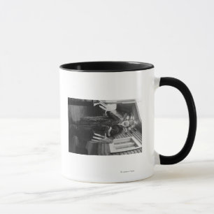 Tasse Chaman esquimau et garçon malade en Alaska