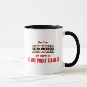 Tasse Chanceux au propre une conception siamoise de chat