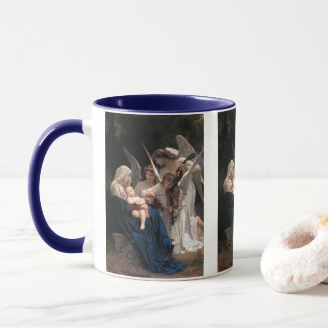 Tasse Chanson des Anges (1881) de Bouguereau (Avec donut)