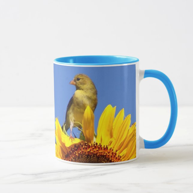 Tasse Chardonneret américain sur le tournesol (Droite)